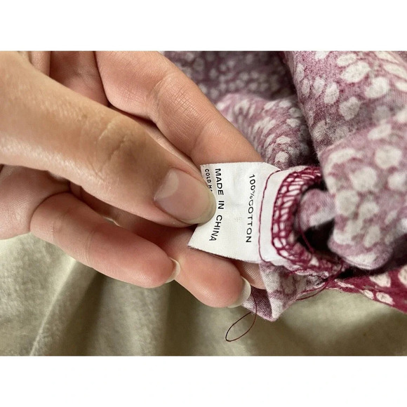 Princess Polly Red Floral‎ Laura Crop Top Button Up Puff Sleeve Shirt - Picture 4 of 7